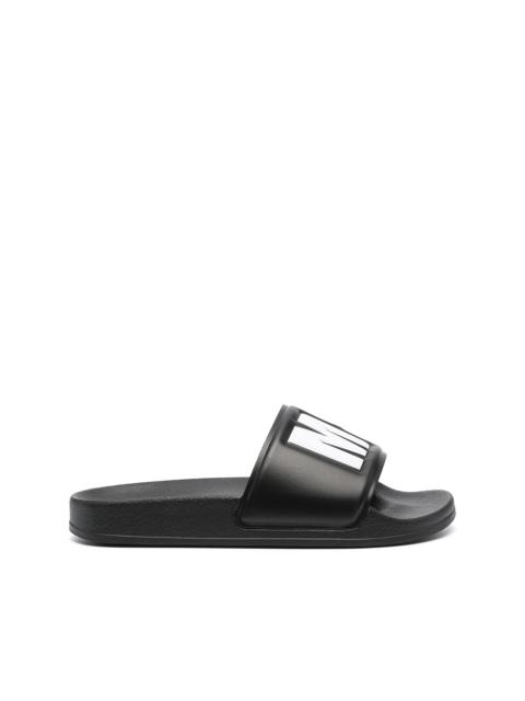 MSGM logo-embossed rubber slides