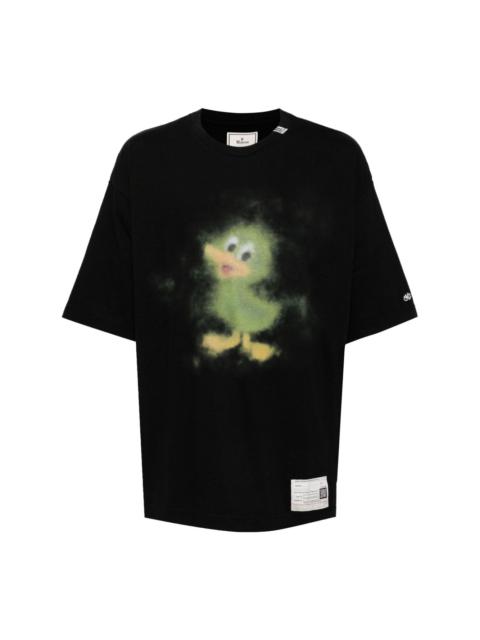 Duck-print cotton T-shirt