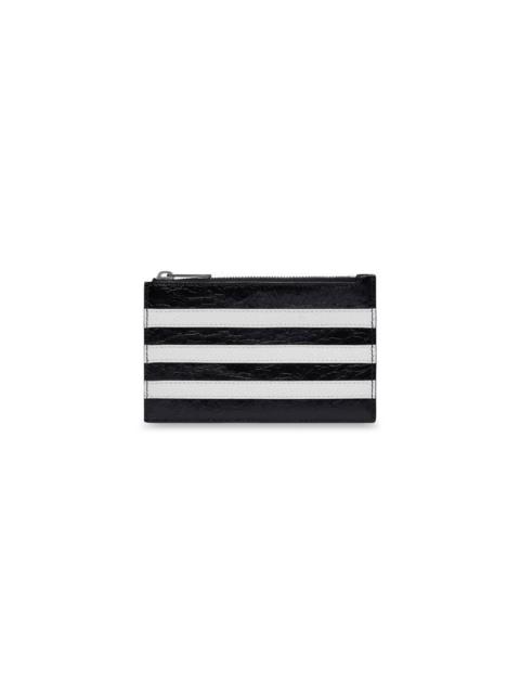 BALENCIAGA Men's Balenciaga / Adidas Long Coin And Card Holder  in Black