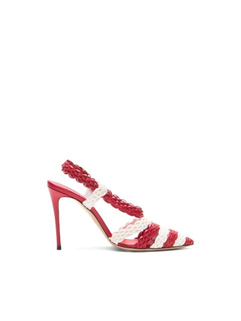 CASADEI Julia Avenida Enriquez woven pumps