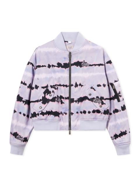 Off-White All-over Tie-dye Cropped Bomber