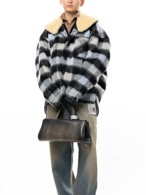 Maison MIHARAYASUHIRO Detachable Collar Check Shaggy Shirt