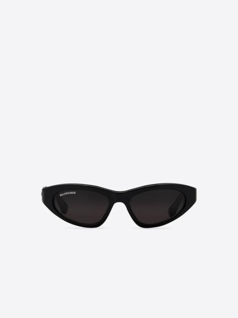 BALENCIAGA Twist Cat Sunglasses  in Black
