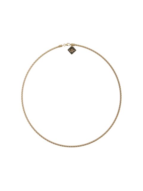 LAUREN RUBINSKI 14K Yellow Gold Wire Necklace gold