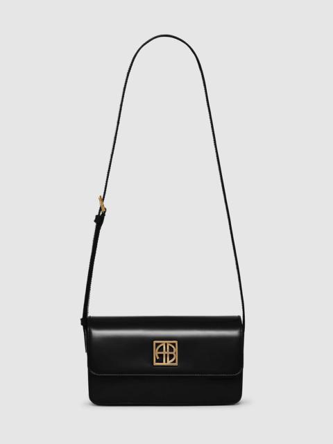 ANINE BING Elly Crossbody Bag - High-Shine Black