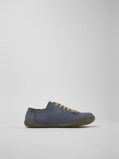 CAMPER Peu Blue Nubuck Shoes for Women