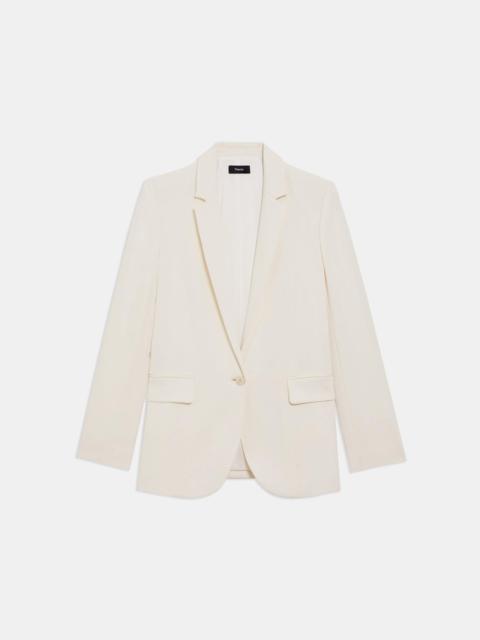 Theory Casual Blazer in Striped Admiral Crepe