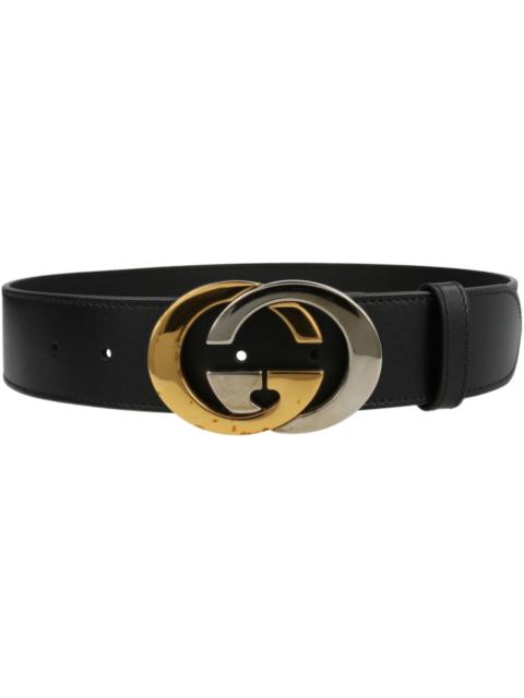 GUCCI Gucci Multitonal Interlocking G Belt Black