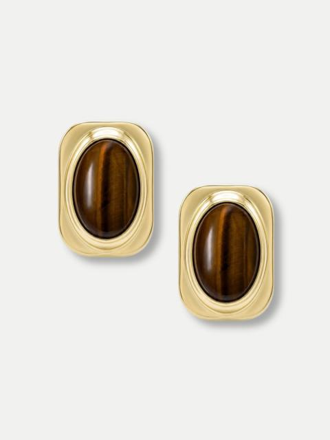 VERONICA BEARD TIGER’S EYE POST EARRING