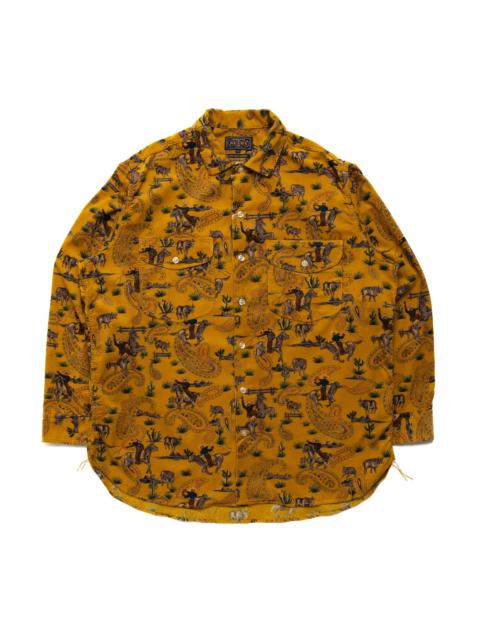 BEAMS PLUS WORK Classic Fit Cowboy Print - Yellow | blueingreen 