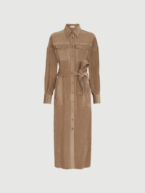 Brunello Cucinelli Fluid Corduroy shirt dress