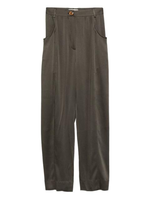 BLAZÉ MILANO Sorraia satin tapered trousers