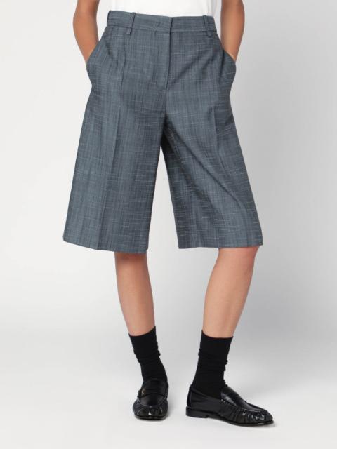 Jil Sander Bermuda in lana dark sky