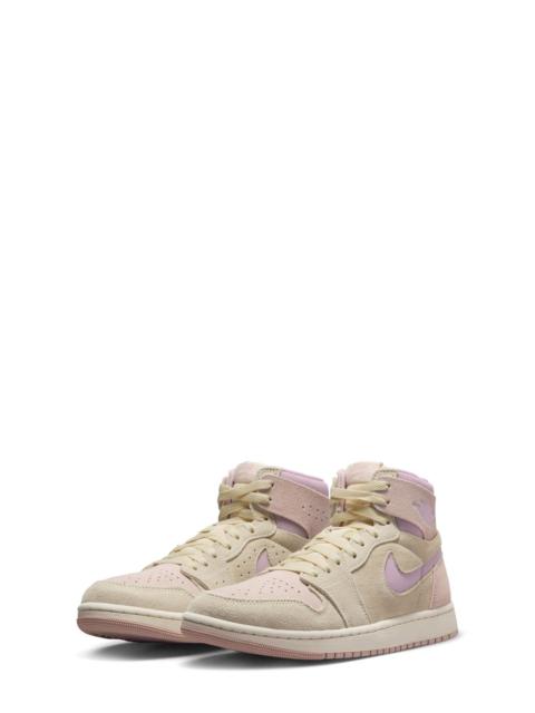 Jordan Air Jordan 1 Zoom Comfort 2 High Top Sneaker in Muslin/Plum/Beige/Sail at Nordstrom