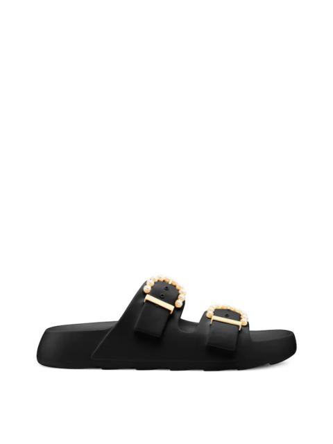 Stuart Weitzman PEARL BUCKLE SLIDE