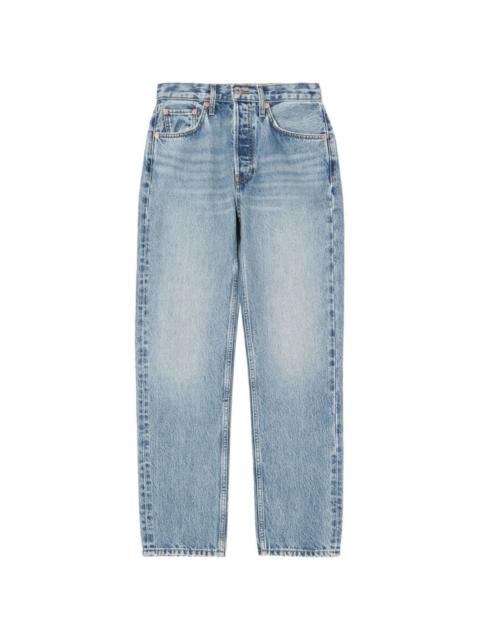 RE/DONE high-waisted slim straight-leg jeans