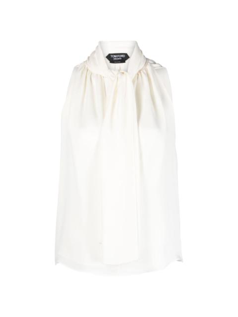 TOM FORD tie-neck georgette blouse