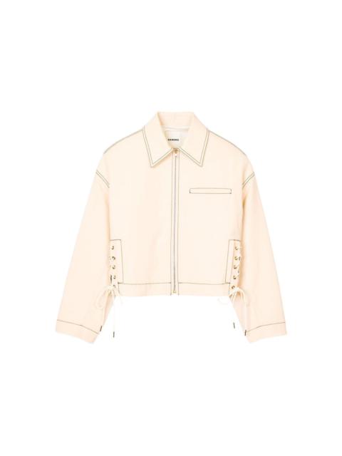 Sandro lace-up denim jacket