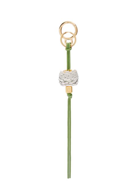 Loewe Flower dice charm in classic calfskin and brass