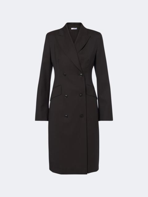 Max Mara Double-breasted virgin wool blazer dress