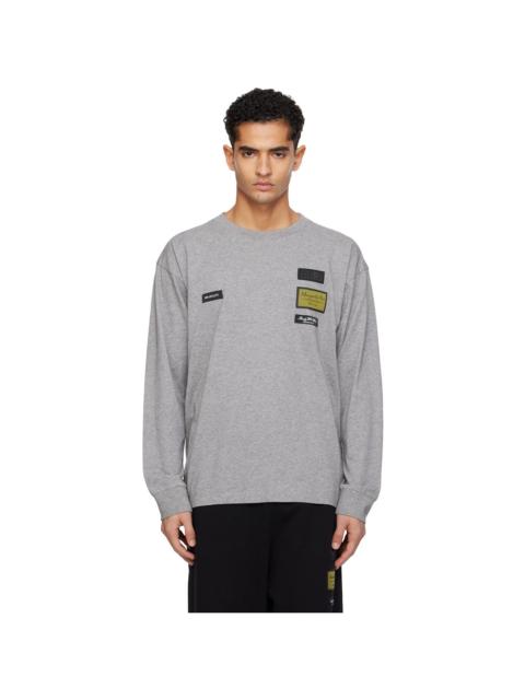 MM6 Maison Margiela Gray Long-Sleeve T-shirt