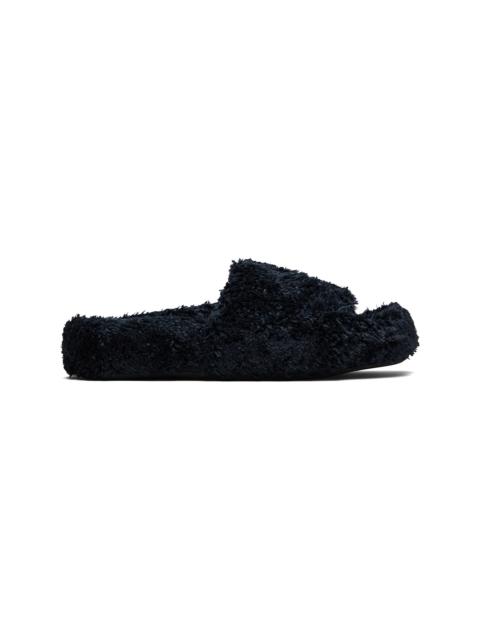 MM6 Maison Margiela Black Spugna Vichy Sandals