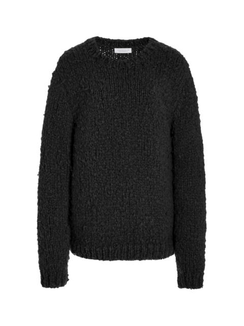 GABRIELA HEARST Lawrence Knit Sweater in Black Welfat Cashmere
