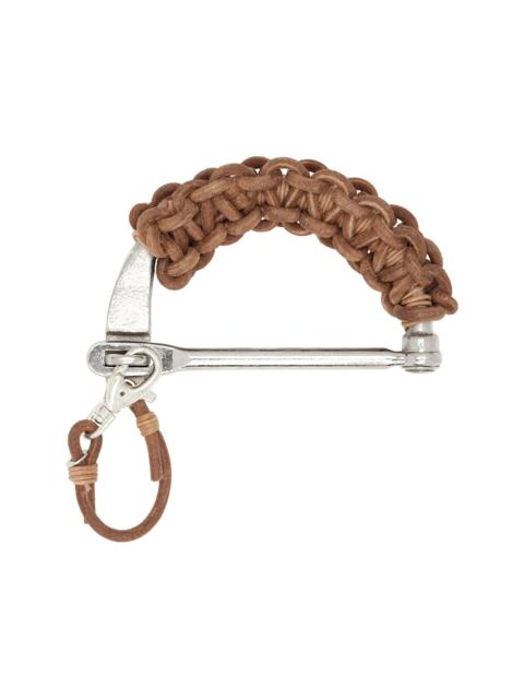 BLESS Brown & Silver Nº43 Leather Handle Keychain