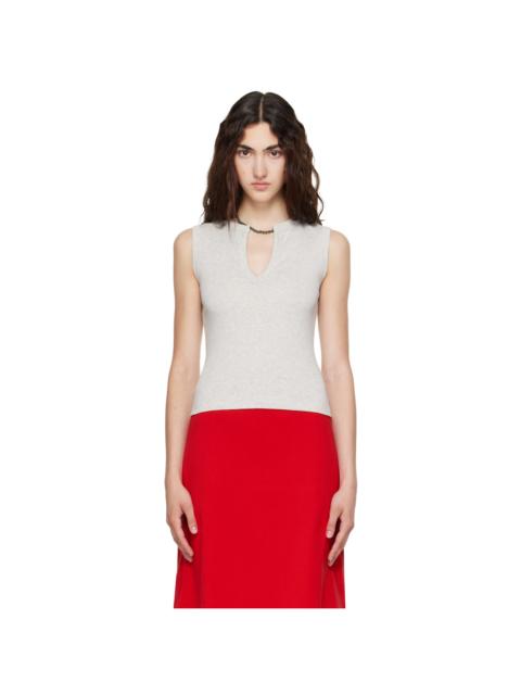 FLORE FLORE Gray Iman Tank Top