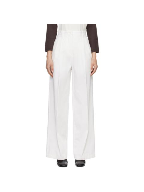 A.P.C. White Ginny Trousers