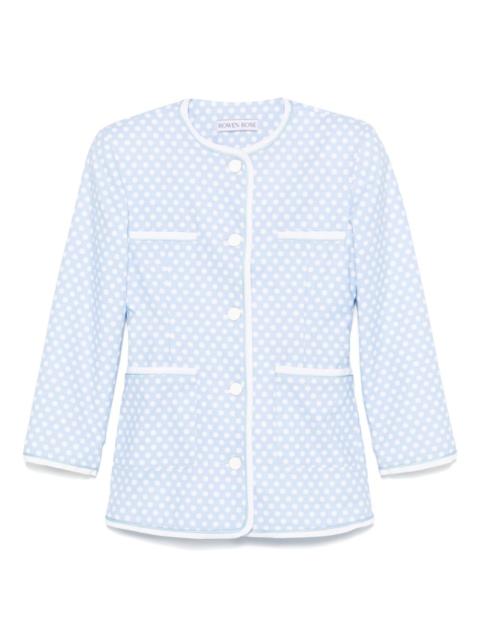 ROWEN ROSE polka-dot jacket