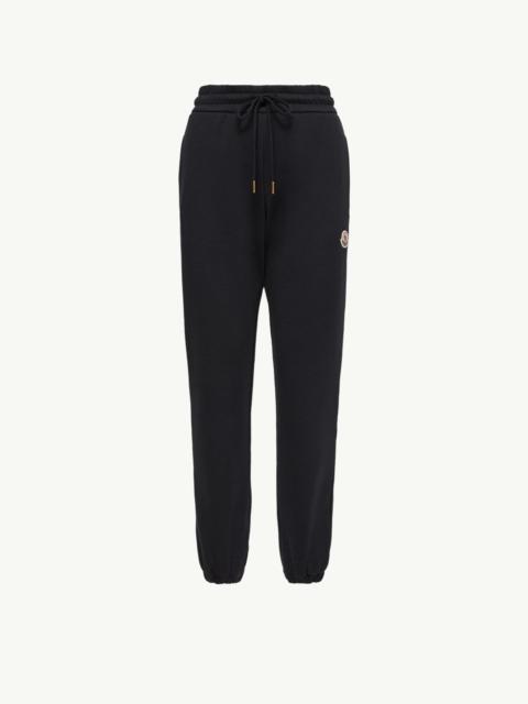Moncler Logo Cotton Blend Fleece Sweatpants