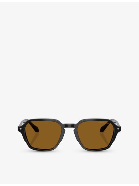 GIORGIO ARMANI AR8220 Square-Shape Acetate Sunglasses