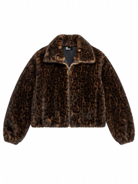 The Kooples LEOPARD-PRINT FAUX FUR COAT