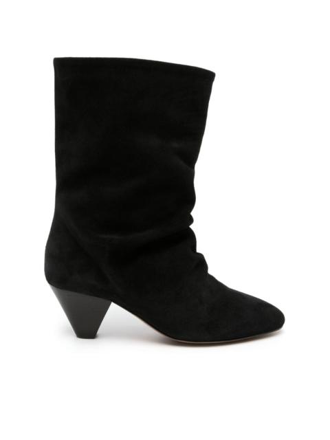 Reachi 50mm suede ankle boots