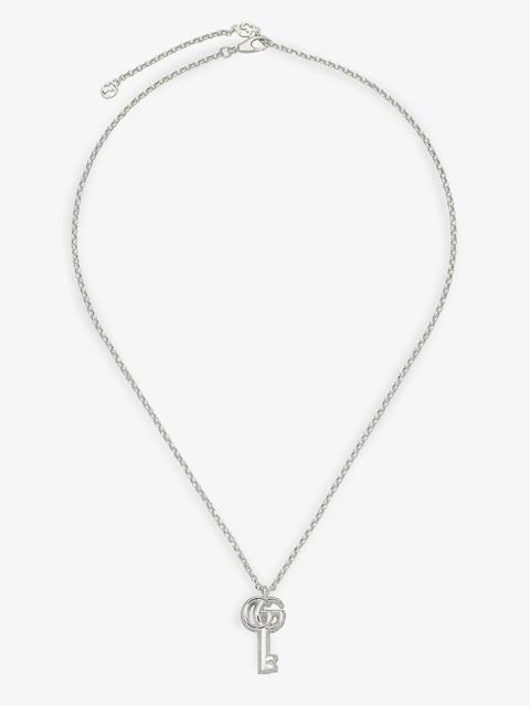 Silver Double G and Pendant Necklace