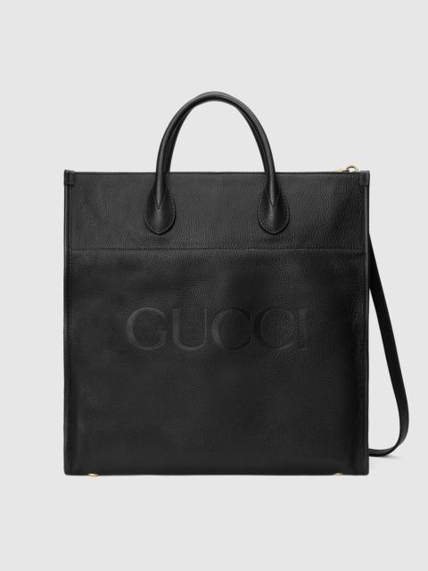 GUCCI Large tote with Gucci logo