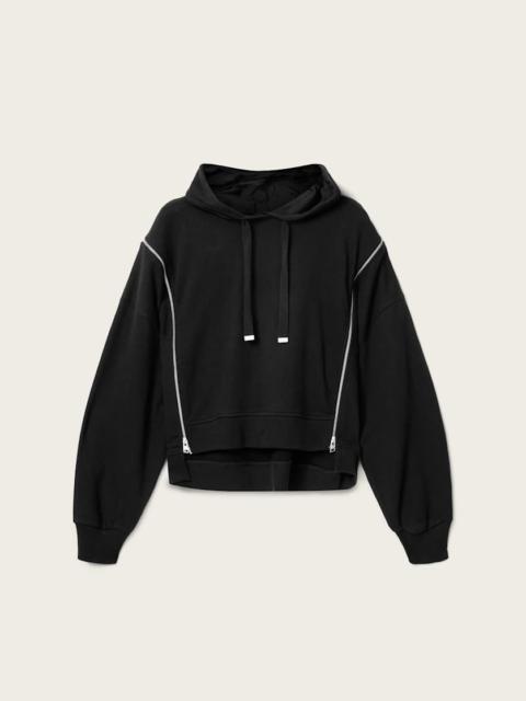 ALLSAINTS CIARA OVERSIZED ZIP DETAIL HOODIE