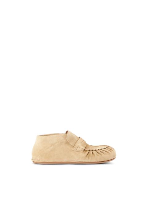 Loewe Soft slip on moccasin in suede