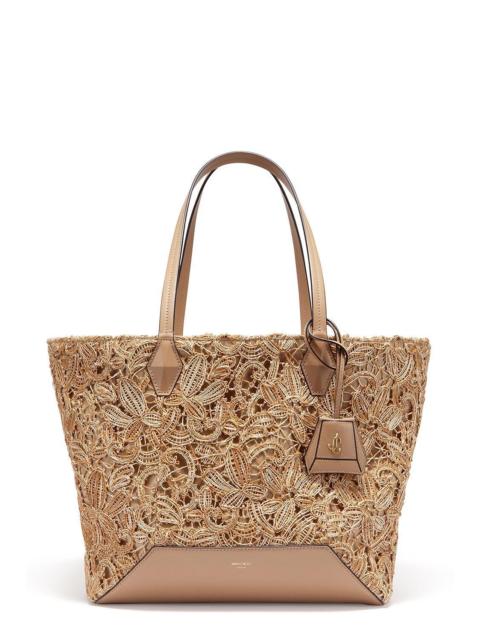 JIMMY CHOO Diamond Leather Lace Tote -