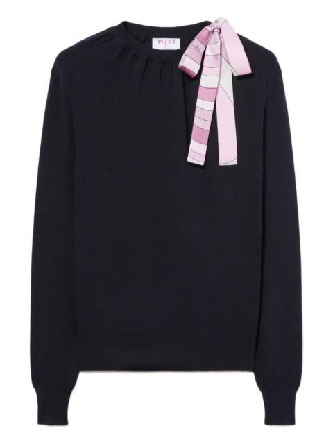 PUCCI ribbon-detailed top