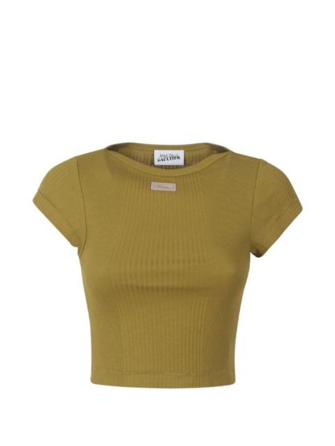 Jean Paul Gaultier ribbed patch baby T-shirt
