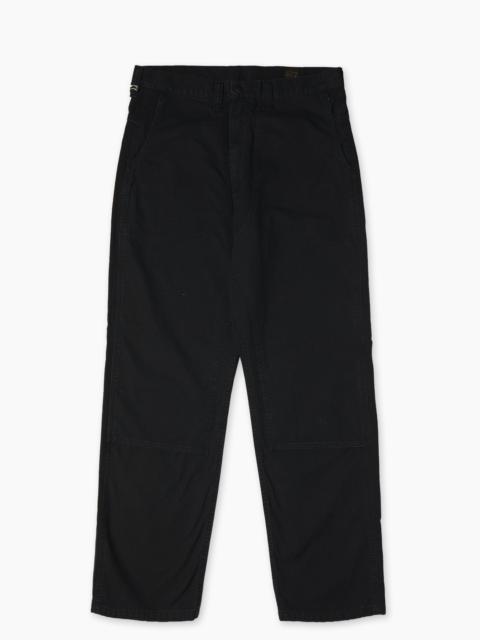 orSlow ORSLOW DOUBLE KNEE CANVAS WORK TROUSERS BLACK