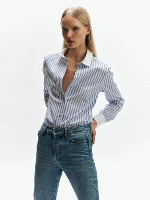 BARDOT Soliea Striped Shirt In Blue & White