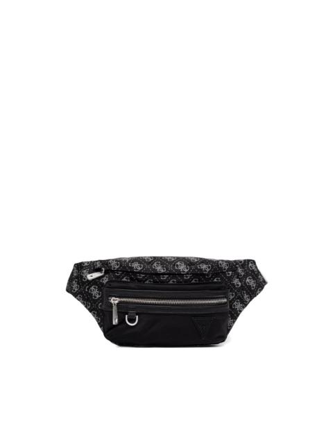 GUESS USA monogram-print logo-patch belt bag