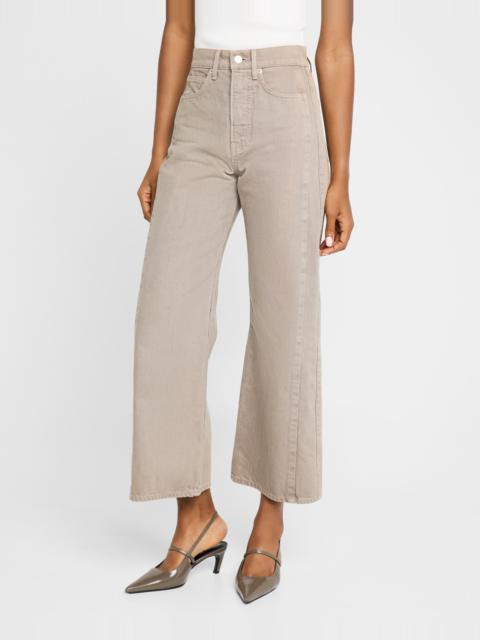 Taylor Crop High-Rise Wide Jeans