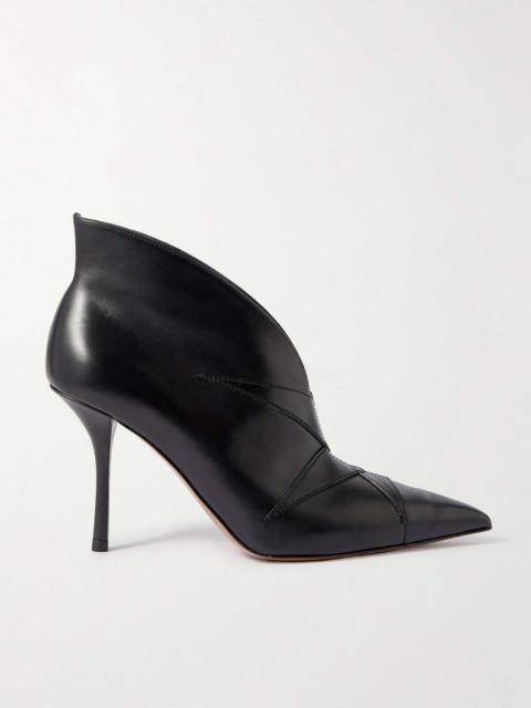 Alaïa 90 leather ankle boots