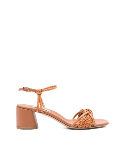 CASADEI braided-strap block-heel sandals