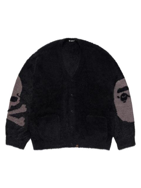 A BATHING APE® BAPE x MMJ Knit Cardigan 'Black'