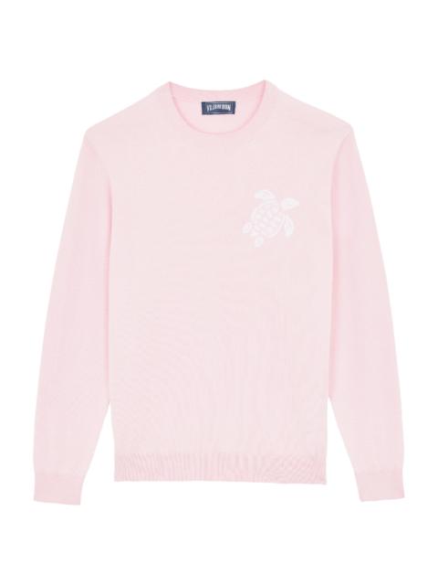 Vilebrequin Men's Turtle Cotton Crewneck Sweater - Pivoine